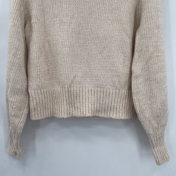 Ann Taylor Women's Long Sleeve Fringe Ribbed Turtleneck Sweater Women's M - Picture 6 of 10